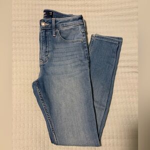 Hollister Blue Skinny Jeans with Tapered Leg